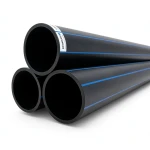 HDPE Pipes PE 80 Pressure 16 Bar Diameter 560 mm Thickness 62.5 mm Black | NEPROPLAST
