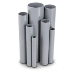 مواسير UPVC جدول 40 مقاس 3 إنش سمك 5.5 مم لون رمادي