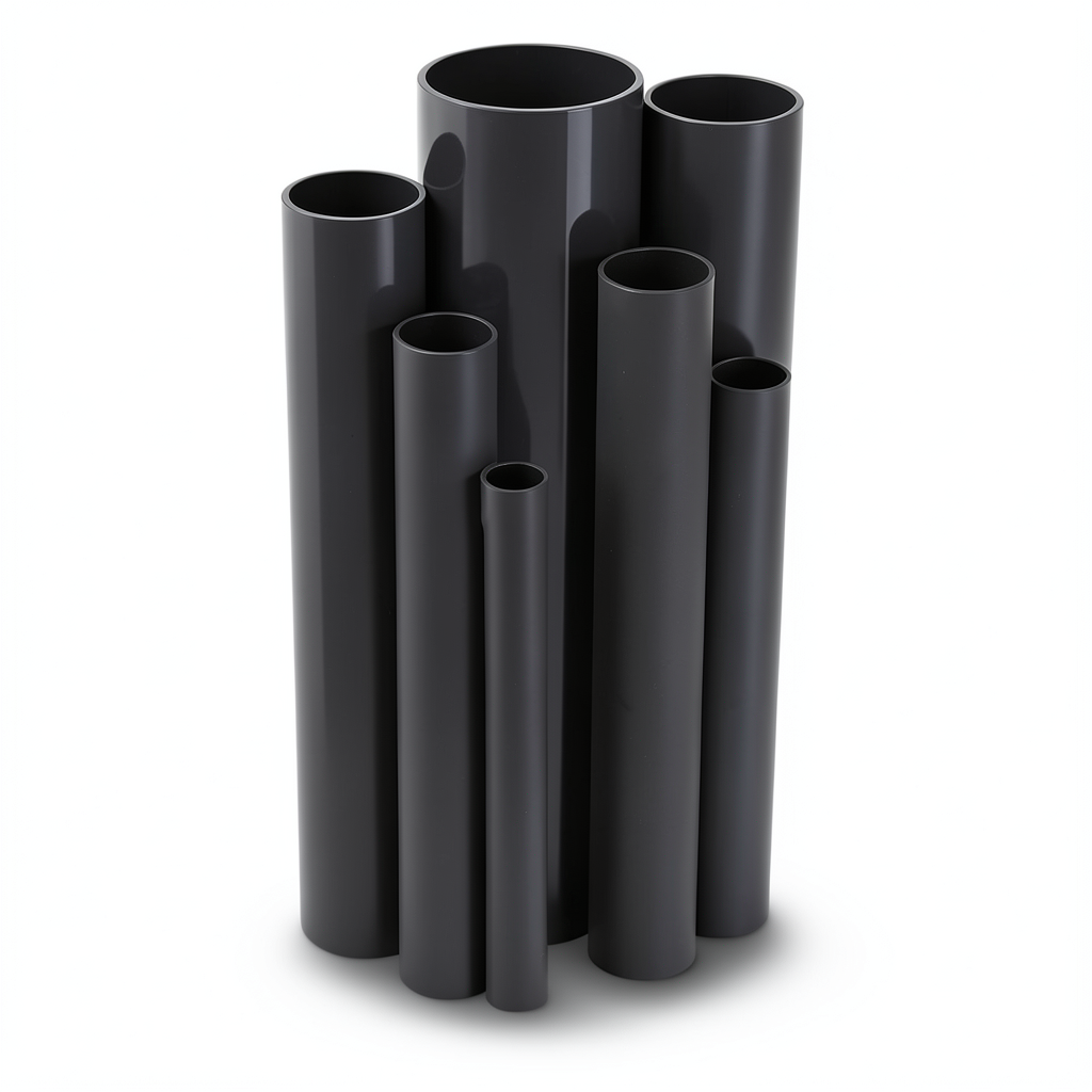 مواسير UPVC جدول 40 مقاس 3 إنش سمك 5.5 مم لون أسود