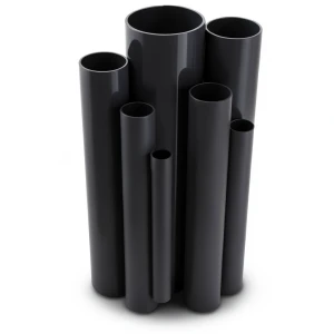 مواسير UPVC جدول 40 مقاس 4 إنش سمك 6 مم لون أسود
