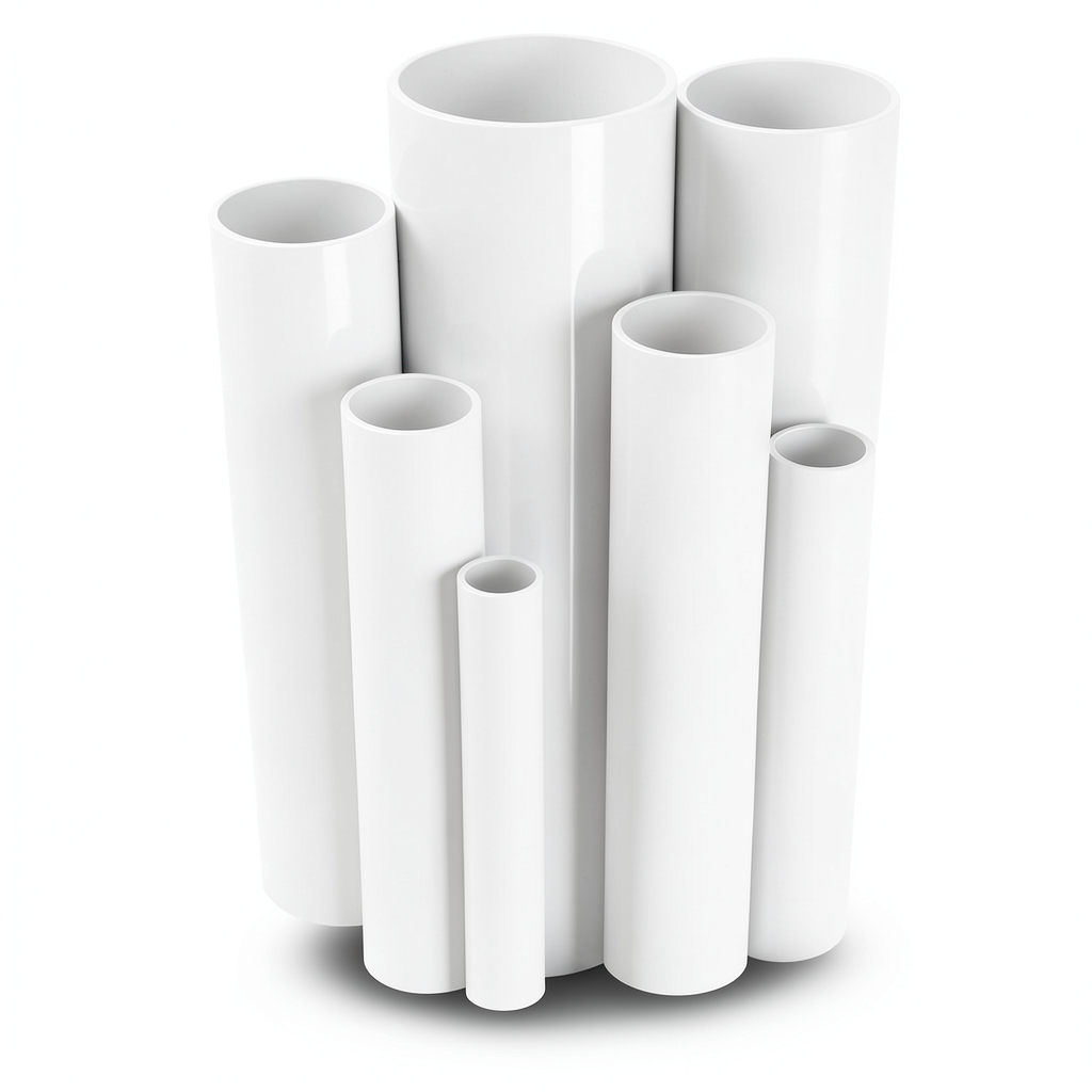 UPVC Pipes Schedule 80 Size 3 inch Thickness 7.6 mm White