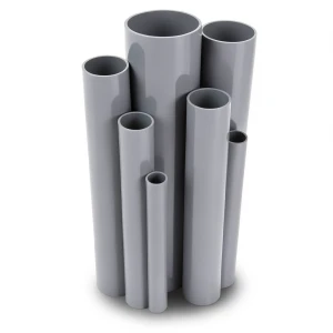 مواسير UPVC جدول 40 مقاس 6 إنش سمك 7.1 مم لون رمادي
