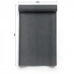 German Wall Covering, size 10m x 0.53m, Dark Grey, Model 474008