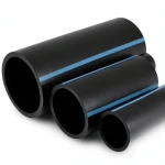 أنابيب HDPE NPF ضغط 20 بار قطر خارجي 110 مم سمك 8.1 مم لون أسود