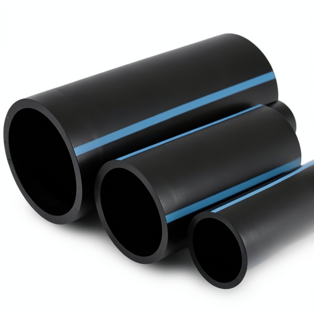 NPF HDPE Pipes Pressure 20 Bar Outside Diameter 110 mm Thickness 8.1 mm Black