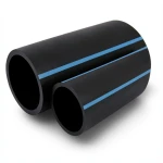 أنابيب HDPE الوطني ضغط 20 بار قطر 160 مم سمك 11.8 مم أسود