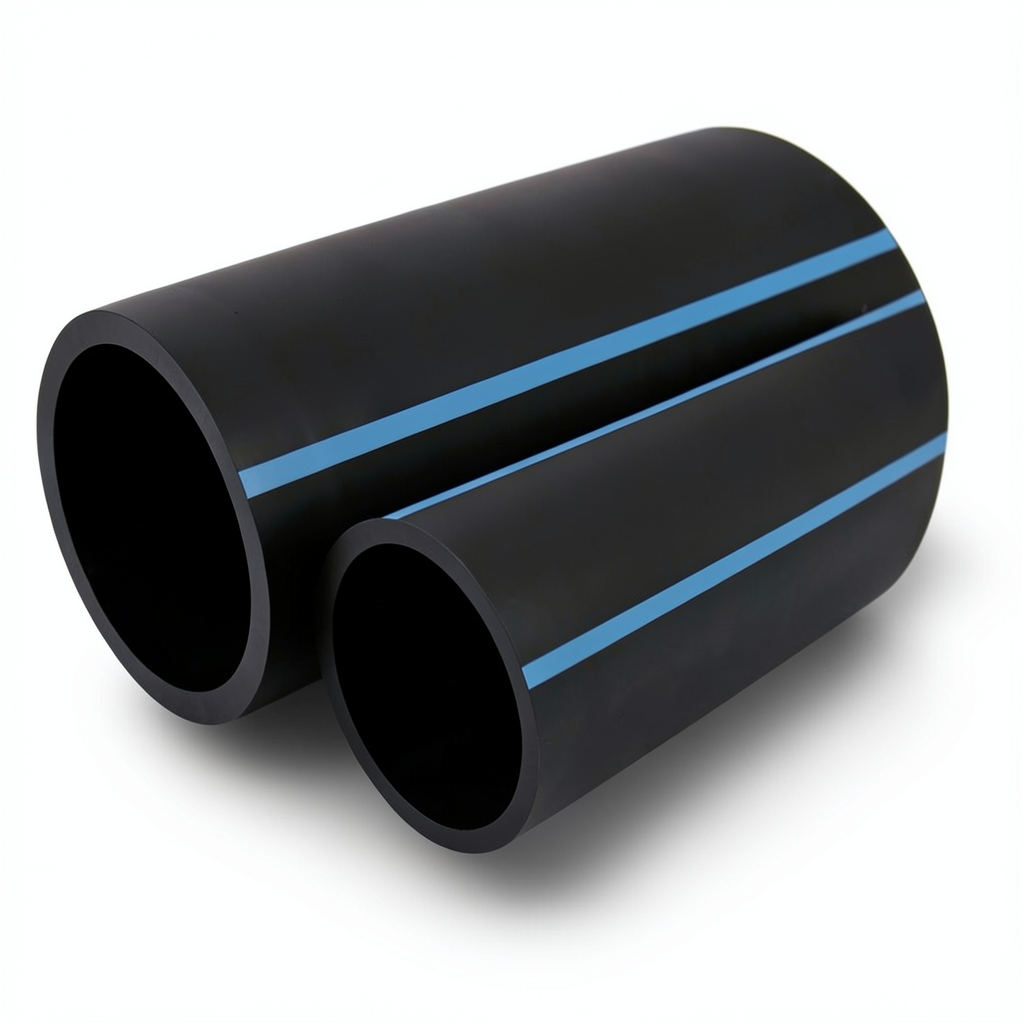 أنابيب HDPE الوطني ضغط 20 بار قطر 160 مم سمك 11.8 مم أسود