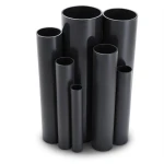 مواسير UPVC جدول 80 مقاس 4 إنش سمك 8.6 مم لون أسود