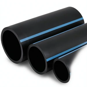 مواسير HDPE الوطني لشبكات المياه ضغط 20 بار قطر خارجي 180 مم سمك 13.3 مم لون اسود