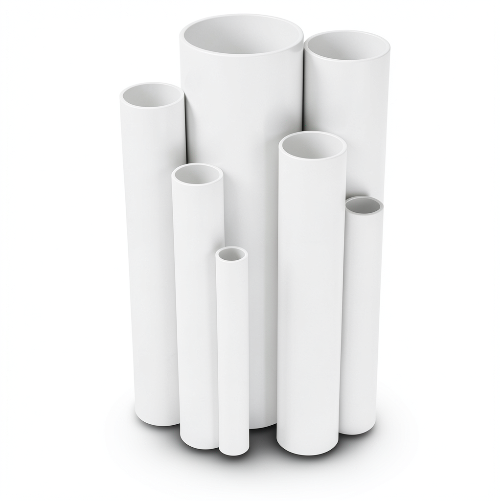 مواسير UPVC جدول 80 مقاس 6 إنش سمك 11 مم لون أبيض