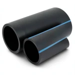أنابيب HDPE NPF ضغط 20 بار قطر خارجي 110 مم سمك 8.1 مم لون أسود
