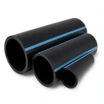 أنابيب HDPE لشبكات المياه ضغط 20 بار قطر 250 مم سمك 18.4 مم لون أسود