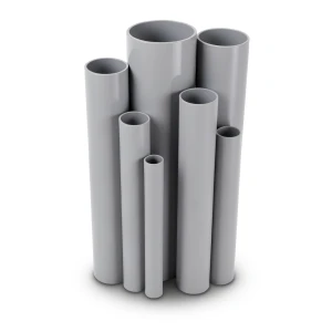 مواسير UPVC جدول 40 مقاس 8 إنش سمك 8.2 مم لون رمادي