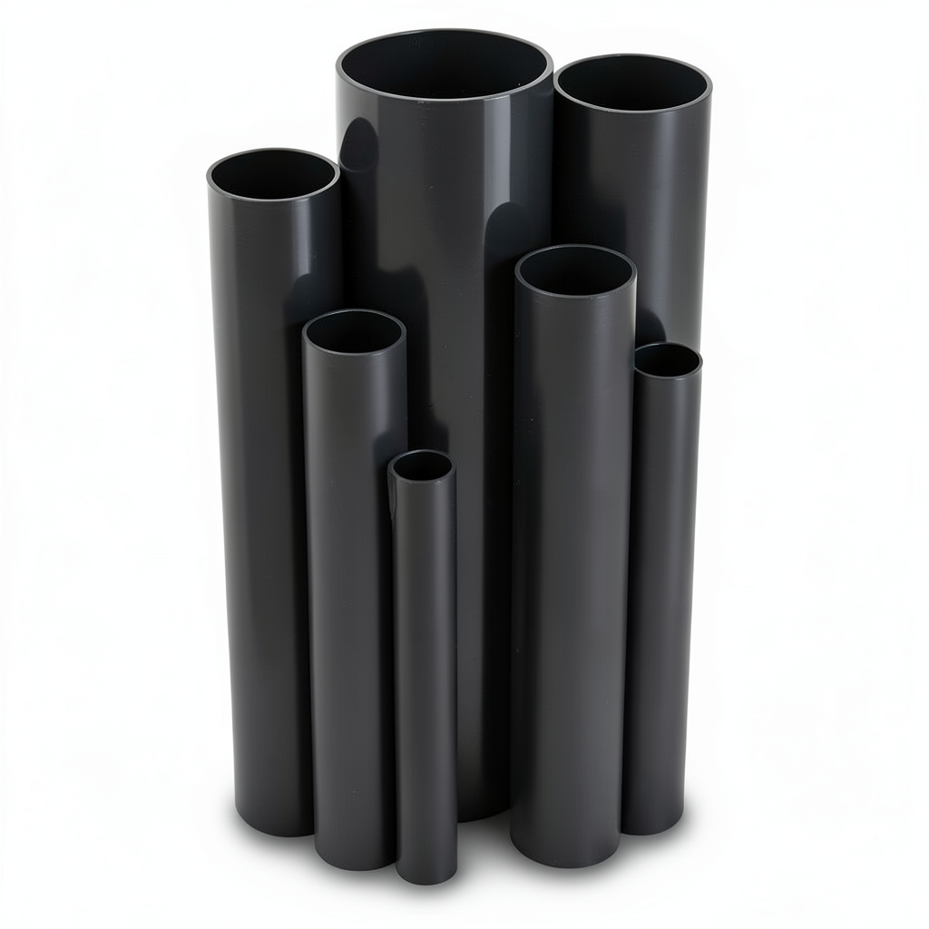 UPVC Pipes Schedule 40 Size 8 inch Thickness 8.2 mm Black Colour