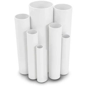 مواسير UPVC جدول 80 مقاس 8 إنش سمك 12.7 مم لون أبيض