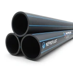 HDPE Pipes PE 100 Nominal Pressure 20 Bar Outside Diameter 400 mm Thickness 44.7 mm Black | NEPROPLAST