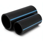 مواسير HDPE الوطني ضغط 25 بار قطر 140 مم سمك 12.7 مم أسود