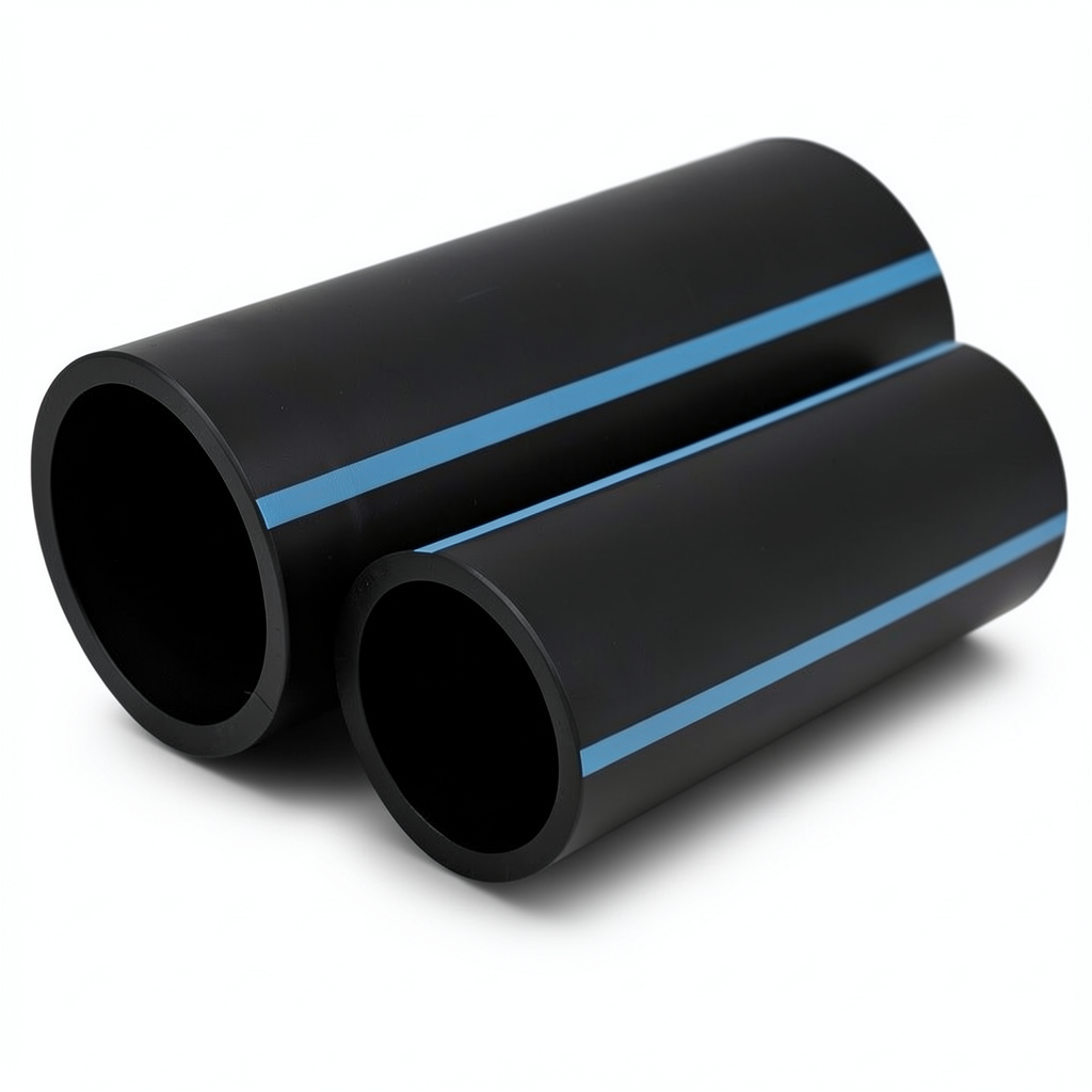 مواسير HDPE الوطني ضغط 25 بار قطر 140 مم سمك 12.7 مم أسود