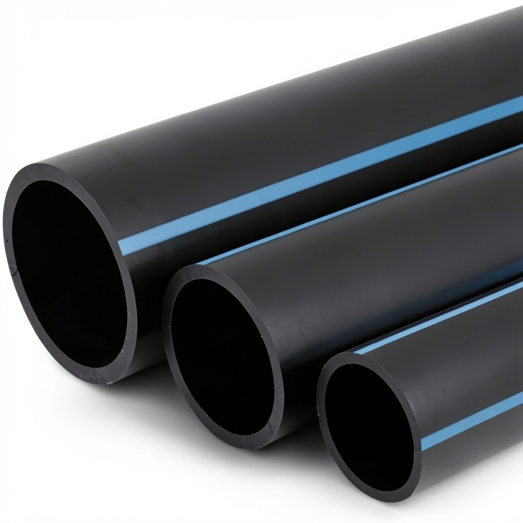 أنابيب HDPE الوطني ضغط 25 بار قطر 160 مم سمك 14.6 مم لون أسود