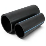 مواسير HDPE الوطني لشبكات المياه ضغط 25 بار قطر خارجي 180 مم سمك 16.4 مم لون اسود