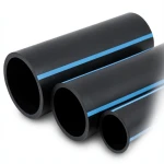 أنابيب HDPE الوطني لشبكات المياه ضغط 20 بار قطر خارجي 355 مم سمك 26.1 مم لون اسود