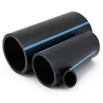مواسير HDPE الوطني ضغط 20 بار قطر خارجي 400 مم سمك 29.4 مم لون أسود