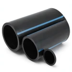 أنابيب HDPE الوطني لشبكات المياه ضغط 6 بار قطر خارجي 40 مم سمك 1.5 مم لون اسود