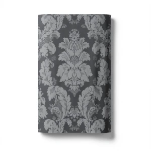 Italian Wallpaper 10m x 0.53m Dark Grey, Model 57054