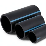 أنابيب HDPE الوطني لشبكات المياه ضغط 6 بار قطر خارجي 40 مم سمك 1.5 مم لون اسود