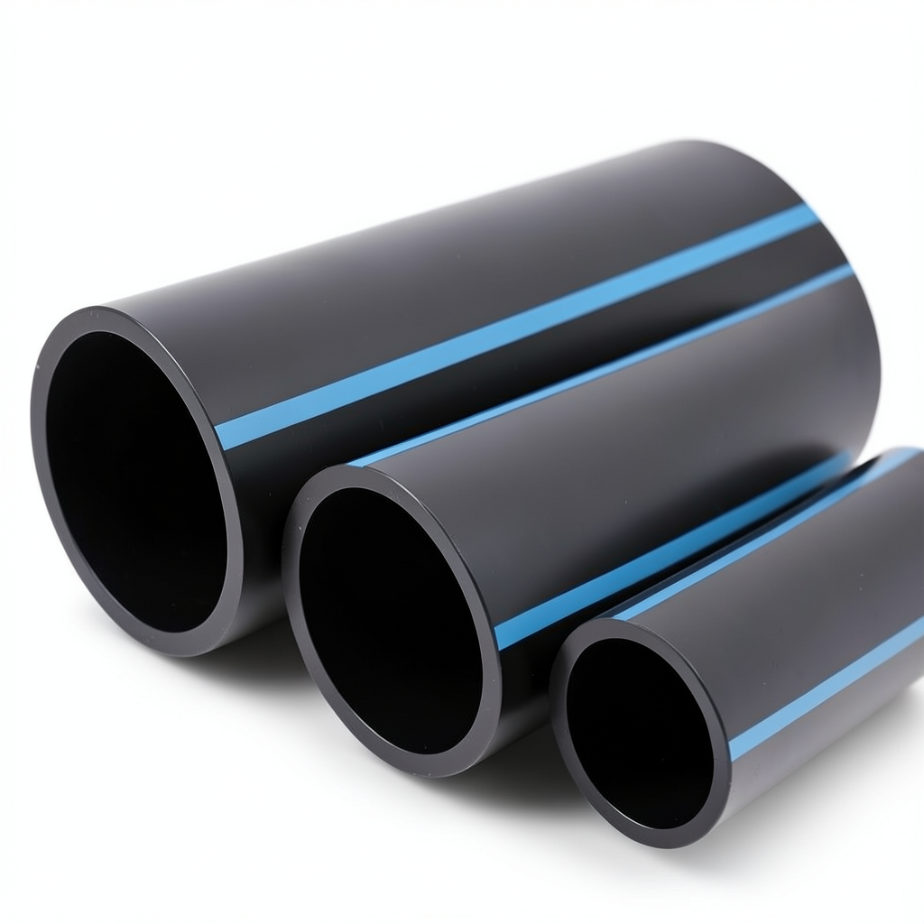 NPF HDPE Pipes Nominal Pressure 25 Bar Outside Diameter 110 mm Thickness 10 mm Black