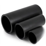 أنابيب HDPE الوطني لشبكات المياه ضغط 16 بار قطر خارجي 90 مم سمك 6.7 مم أسود