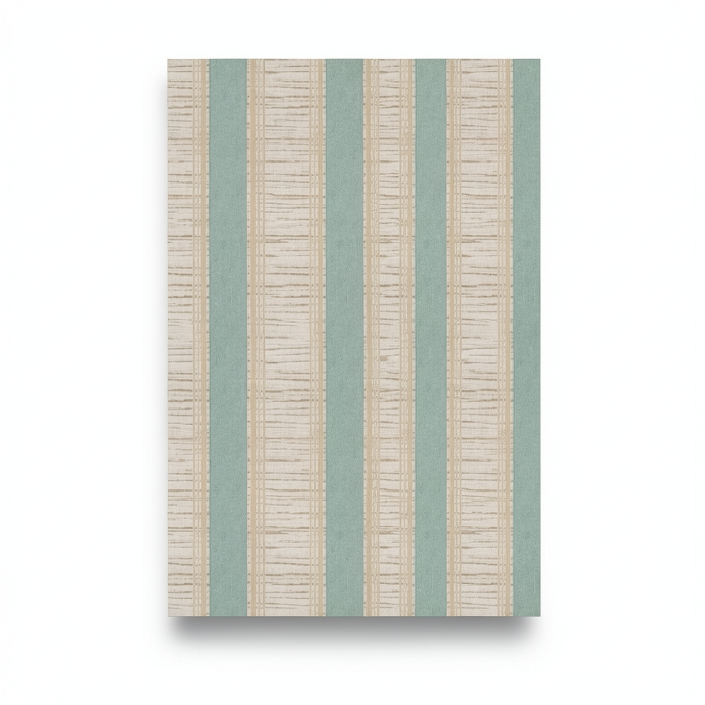 Italian Wall Decoration Beige with Green, 10m x 1.06m, Model 4711