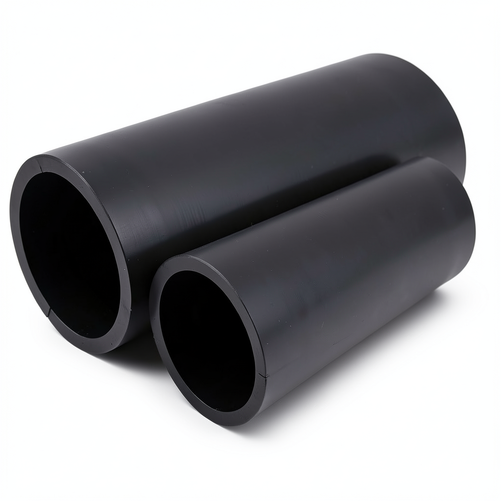 NPF HDPE Pipes Pressure 20 Bar Diameter 125 mm Thickness 9.2 mm Black