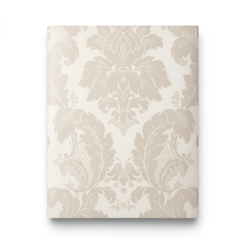 Italian Wallpaper 10m x 0.53m Beige Color, Model 57055