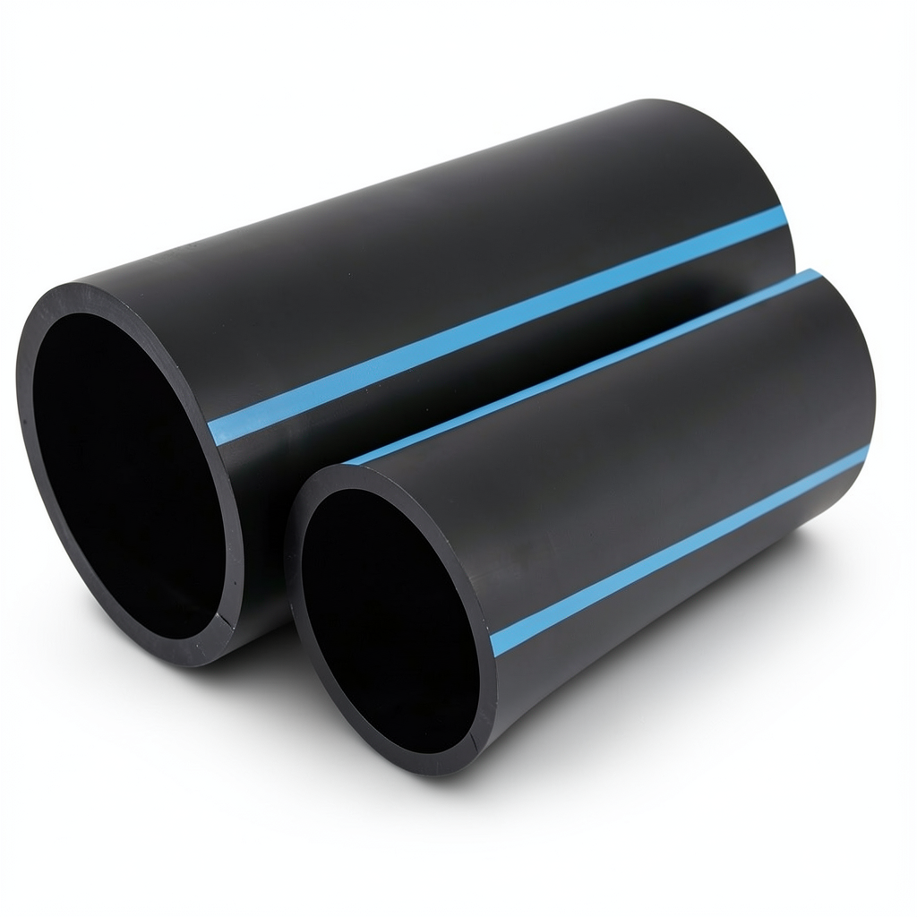 أنابيب HDPE الوطني ضغط 20 بار قطر 160 مم سمك 11.8 مم أسود