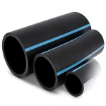 أنابيب HDPE لشبكات المياه ضغط 20 بار قطر 250 مم سمك 18.4 مم لون أسود