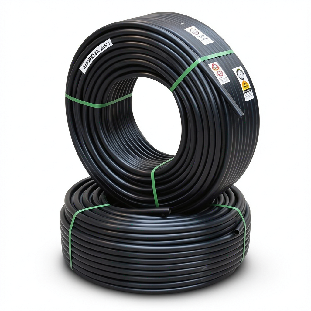 HDPE Pipes PE 100 Pressure 20 Bar Outside Diameter 90 mm Thickness 10.1 mm Black | NEPROPLAST
