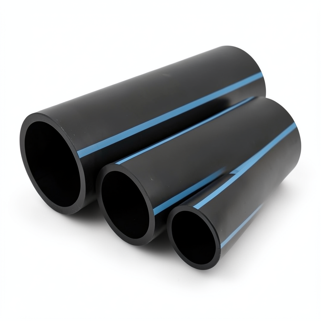 NPF HDPE Pipes Pressure 20 Bar Diameter 315 mm Thickness 23.2 mm Black