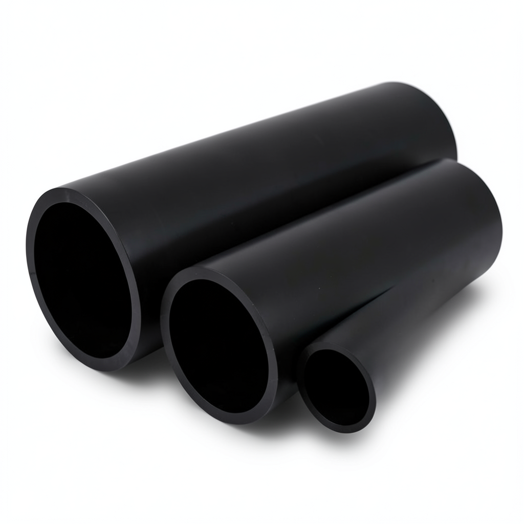 أنابيب HDPE الوطني لشبكات المياه ضغط 20 بار قطر خارجي 355 مم سمك 26.1 مم لون اسود