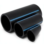 مواسير HDPE الوطني ضغط 25 بار قطر 140 مم سمك 12.7 مم أسود