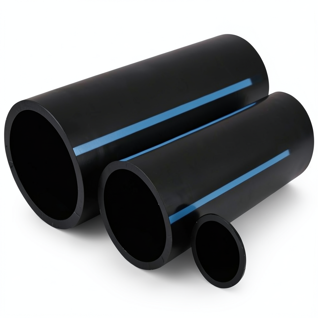 أنابيب HDPE الوطني ضغط 25 بار قطر 160 مم سمك 14.6 مم لون أسود