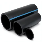 مواسير HDPE الوطني لشبكات المياه ضغط 25 بار قطر خارجي 180 مم سمك 16.4 مم لون اسود