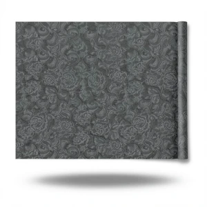 Patterned Wallpaper 10 m x 0.70 m Dark Gray, Model 14040