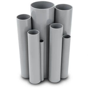 مواسير UPVC جدول 80 مقاس 8 إنش سمك 12.7 مم لون رمادي