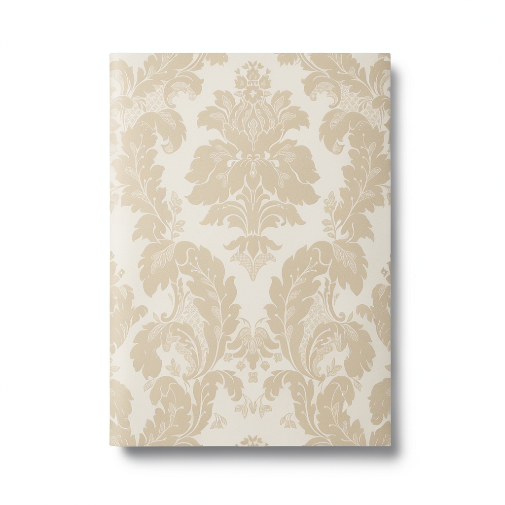 Italian Wallpaper 10m x 0.53m Beige Color, Model 57055