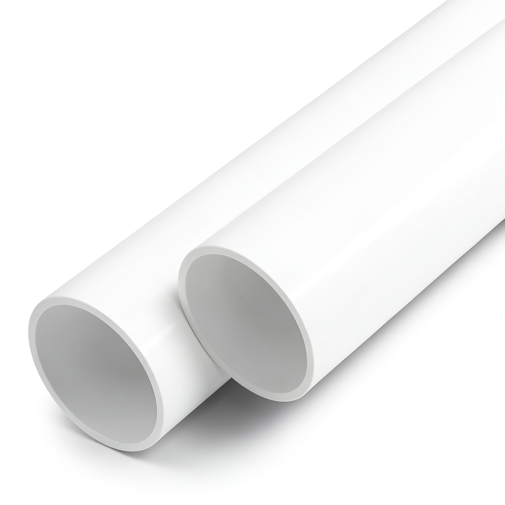 مواسير UPVC مقاس 1/4 1 إنش سمك 3.6 مم لون أبيض ضغط عالي