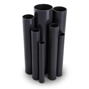مواسير UPVC مقاس ¾ إنش ضغط اسمي 21.7 بار سمك 1.98 مم لون أسود