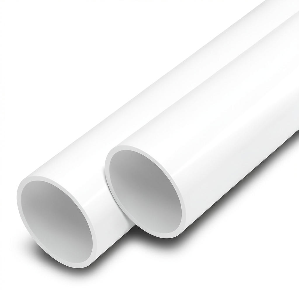 مواسير UPVC مقاس 1/4 1 إنش سمك 4.8 مم لون أبيض