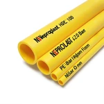 Neproplast HDPE Pipes PE 100 20 Bar Pressure 450 mm OD 50.3 mm Thickness Yellow | NEPROPLAST