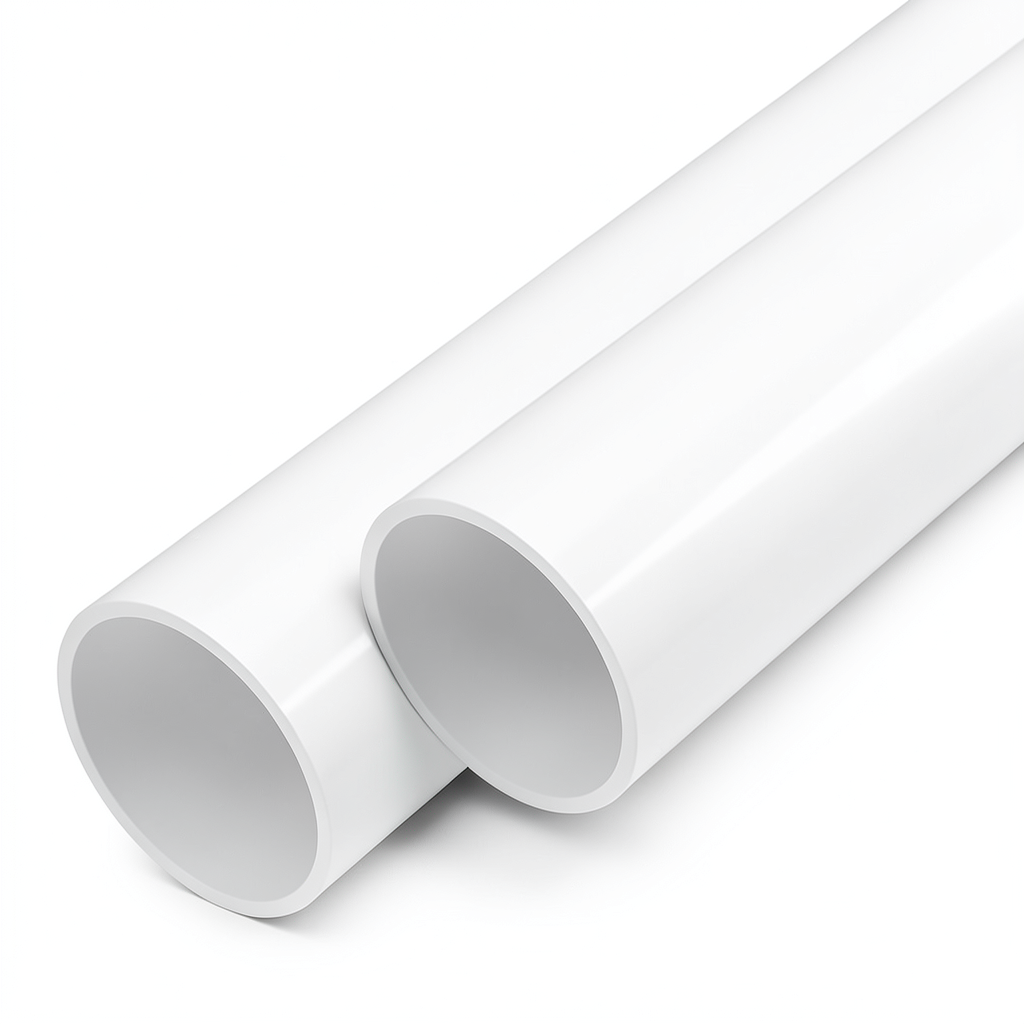 UPVC Pipes 2 Inch Size 5.5 mm Thickness White Color